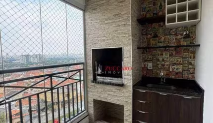 Apartamento com 3 dormitórios e 2 vagas disponível para locação ou venda, 69m² - Ponte Grande - Guarulhos/SP