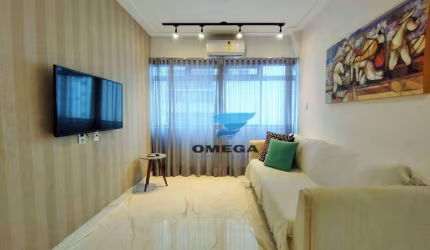 Apartamento reformado com 1 dormitório à venda na praia das Pitangueiras - Guarujá/SP