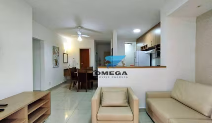 PERTO DO MAR - Flat com varanda e 2 dormitórios à venda na praia das Pitangueiras - Guarujá/SP