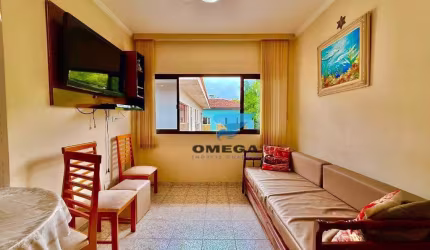 Apartamento à venda na praia do Tombo no Guarujá I Omega Imoveis