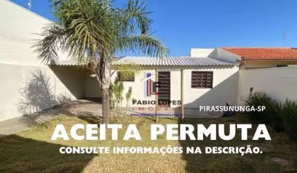 CASA TÉRREA EM PIRASSUNUNGA- SP
