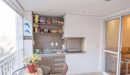 ** Terrazzo Nobile - Lindo apartamento c/ ampla varanda gourmet c/ churrasqueira - 2 vagas de garagem **