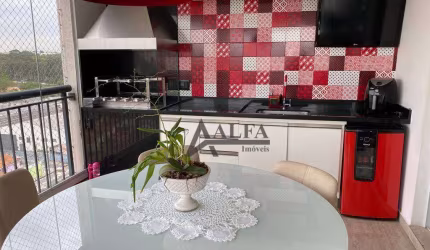 ** Clima do Bosque - OPORTUNIDADE - Maravilhoso apto. em andar alto c/ ampla varanda gourmet c/ churrasqueira - 2 Vagas **