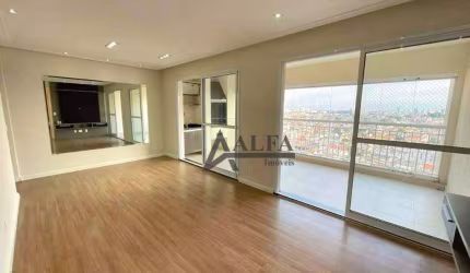 ** EDIFÍCIO ACCANTO - Lindo apartamento em andar alto c/ ampla varanda gourmet c/ churrasqueira **