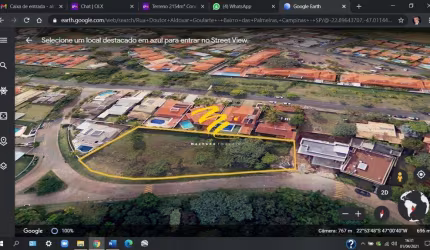 Terreno à venda em Campinas, Bairro das Palmeiras, com 2154 m²