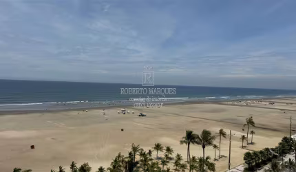 Apartamento Porteira Fechada para venda na Guilhermina Frente a praia.1 dormitório integrado a sala, cozinha, área de serviço, WC social e 1 vaga de garagem.38 m² de área útil.