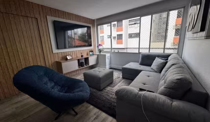Apartamento 3 quartos suítes - Mobiliado, Prédio Frente mar - Vista mar no Itararé em São Vicente -SP - RP583