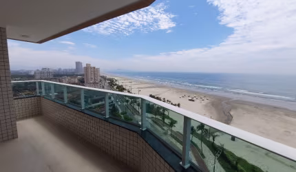 Apartamento 3 Quartos - Frente Mar - Lazer completo - Vila Caiçara - RPJ95