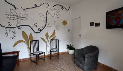 Vila Caiçara, linda kitchinete, garagem, 150 mts do mar