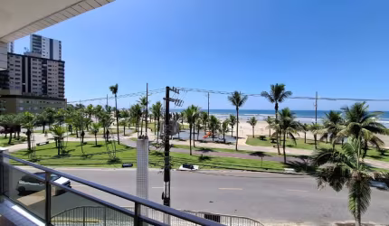 Apartamento 2 Quartos - Frente Mar com Vista total para a Praia - Vila Caiçara