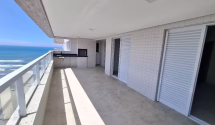 Apartamento 3 quartos 1 Suíte - Prédio Frente mar no Bairro Caiçara em Praia Grande - RPJ120