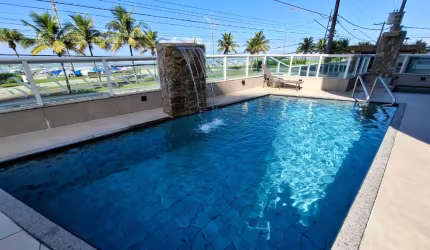 Vila Caiçara, apto 3 dorms, 1 suite, 2 vagas frente mar