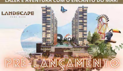 Apartamento 2 quartos, sendo 1 suíte, Home Club Temático, Armação, Penha, SC