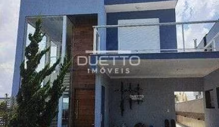 Sobrado Alto Padrão de 358m², contendo 04 dormitórios, sendo 03 suítes, à venda no Condomínio Aruã