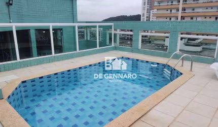 Apartamento 1 dormitório à venda, 2 sacadas, lazer completo, vaga de garagem, por R$ 290.000 - Boqueirão - Praia Grande/SP