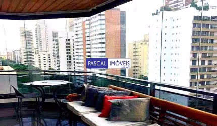 Apartamento com 4 quartos para alugar na Alameda dos Aicás, 565, Moema, São Paulo, 212 m2 por R$ 15.500