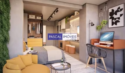 Apartamento com 1 quarto à venda na Avenida Padre Antônio José dos Santos, 42, Brooklin, São Paulo, 26 m2 por R$ 404.000