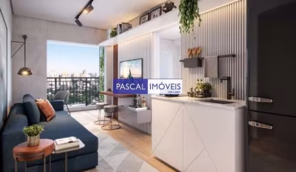 Apartamento com 1 quarto à venda na Avenida Padre Antônio José dos Santos, 42, Brooklin, São Paulo, 22 m2 por R$ 391.431