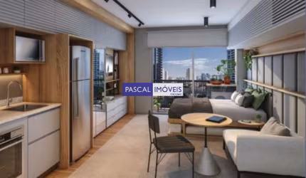 Apartamento com 1 quarto à venda na Rua Bartolomeu Feio, 766, Brooklin, São Paulo, 24 m2 por R$ 325.000