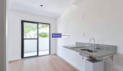 Apartamento com 1 quarto à venda na Alameda dos Nhambiquaras, 1990, Moema, São Paulo, 27 m2 por R$ 399.000