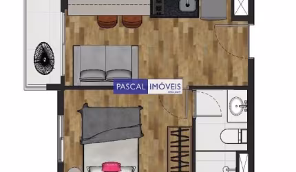Apartamento com 1 quarto à venda na Rua Casa do Ator, 1100, Vila Olímpia, São Paulo, 24 m2 por R$ 550.000