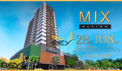 Apartamento de 2 dormitórios com 1 suíte com 56 m² em Presidente Altino - Osasco/ SP