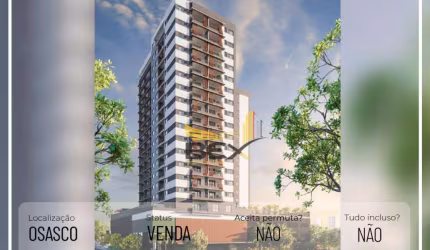 Apartamento de 3 suítes com 108 m² em Presidente Altino - Osasco/ SP