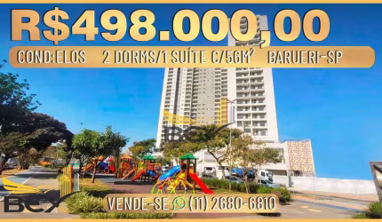 Apartamento de 56 m² com 2 dormitórios sendo 1 suíte Nova Aldeinha  em Barueri SP