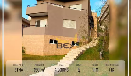 Casa com 4 dormitórios sendo 3 suítes 5 vagas 350 m² em Santana de Parnaíba SP