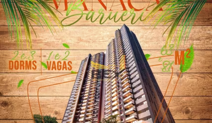 Apartamento 3 dormitórios 2 suítes e 2 vagas com 81 m² Aldeia de Barueri SP
