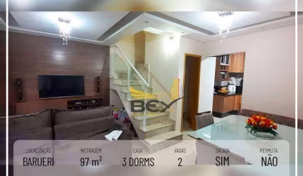 Casa com 3 dormitórios sendo 1 suíte 2 vagas em Barueri SP