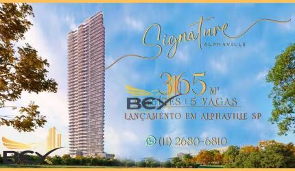Apartamento com 4 suítes 5 vagas 365 m² em Alphaville Barueri SP