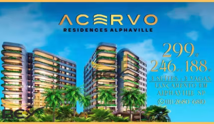 Apartamento com 3 dormitórios à venda, 188 m² por R$ 2.820.000,00 - Alphaville Conde II - Barueri/SP
