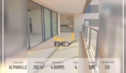 Apartamento com 4 dormitórios à venda de 282 m² em Alphaville Industrial - Barueri SP