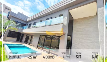 Casa em Alphaville Santana de Parnaíba  SP de 4 Suítes com 6 Vagas, com metragem de  427 m²