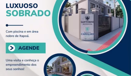Sobrado com 2 dormitórios à venda, 80 m² por R$ 452.000,00 - Volta Ao Mundo I - Itapoá/SC