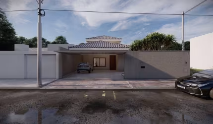 Casa para Venda em Jaboticabal, Jardim Monterrey II, 3 dormitórios, 1 suíte, 1 banheiro, 4 vagas