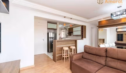 Apartamento com 3 dormitórios para alugar, 68 m² por R$ 3.534,14/mês - Lindóia - Curitiba/PR