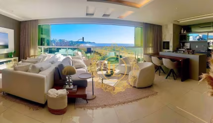 APARTAMENTO ALTO PADRÃO MOBILIADO E DECORADO, 4 SUITES 3 VAGAS DE GARAGEM, ESTRUTURA DE LAZER COMPLETA, LOCALIZAÇÃO PREVILEGIADA.