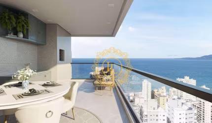 Apartamento com VISTA MAR e 3 Suítes à venda, 135 m² - Meia Praia - Itapema/SC