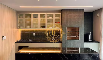 Apartamento com excelente localização, 03  suítes 02 vagas, churrasqueira privativa, piso em porcelanato, acabamento em gesso, lavabo, área de lazer