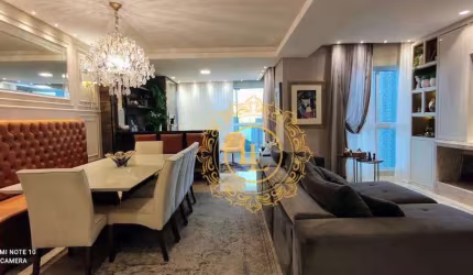 Apartamento com excelente localização decorado com 03 dormitórios amplos, sendo 01 suíte máster e 2 demi-suíte e 03 vagas privativas e lazer completo