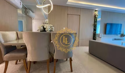 Apartamento em Balneário Camboriú -SC, 03 suítes 02 vagas totalmente mobiliado e modernizado, com lazer completo
