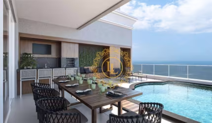Cobertura com Vista Mar e 5 suítes à venda, 427 m²,  Meia Praia - Itapema/SC