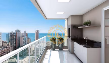 Apartamento com VISTA MAR e 3 suítes à venda, Meia Praia - Itapema/SC