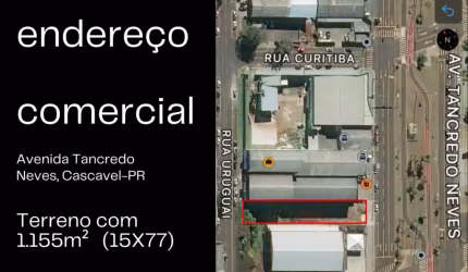 Terreno com 1155m² na Avenida Tancredo Neves