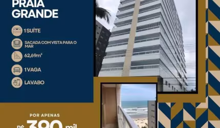 Apartamento de 1 quarto com vista para o mar no bairro jardim real