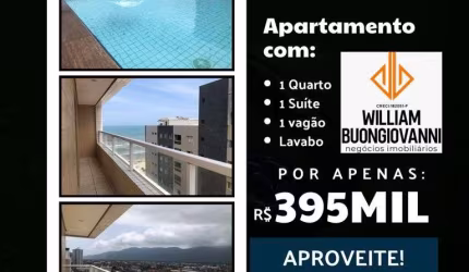 Apartamento fenomenal de 1 quarto com vista para o mar no bairro jardim real