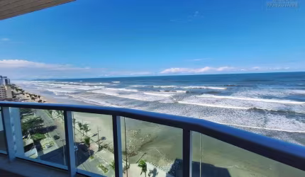 Apartamento 2 quartos sendo 1 suíte frente mar em Mongaguá