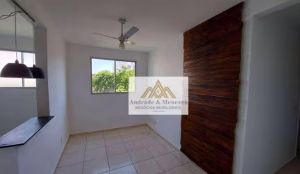 Apartamento com 2 dormitórios para alugar, 49 m² por R$ 1.072,00/mês - Residencial Jequitibá - Ribeirão Preto/SP